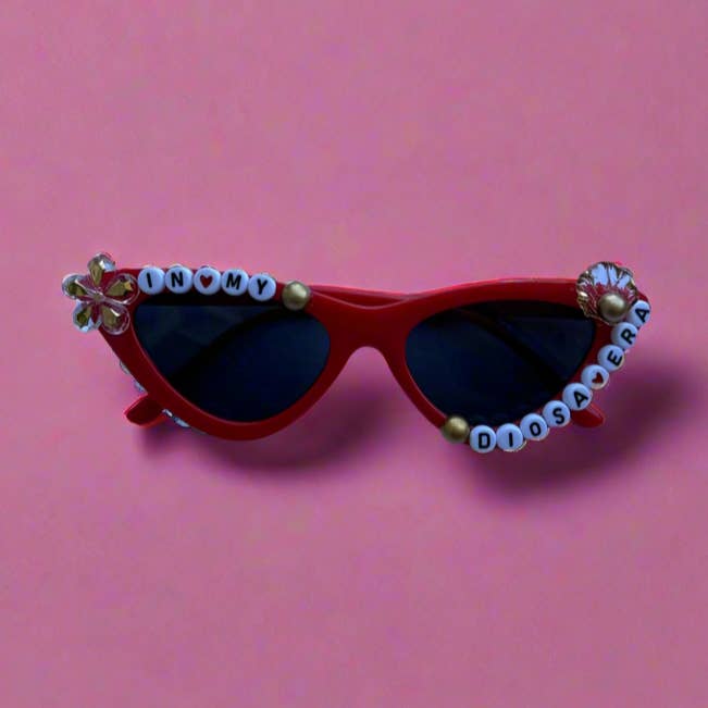 Red In My Diosa Era Adult Sunglasses for wholesale by Las Ofrendas