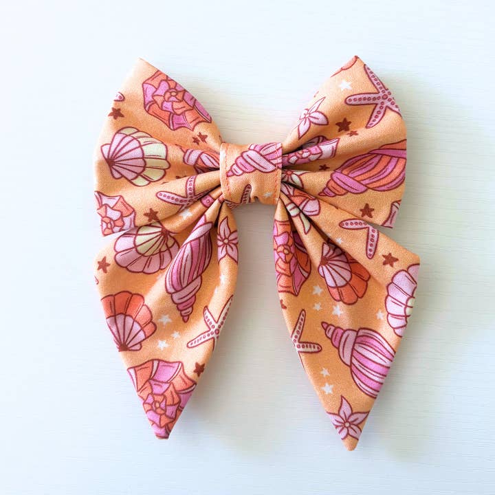 Papillon per cani con conchiglie di sirena per la vendita all'ingrosso da parte di Annie & Val Handmade