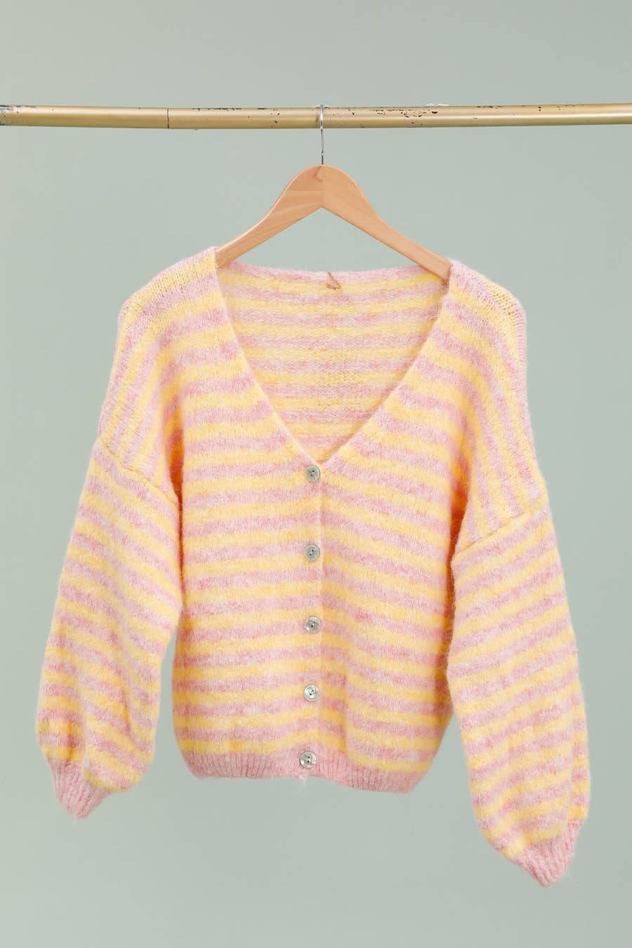 LÉA & LUC - Wholesale Cardigan - Women's - Striped cardigan REF. 5106241