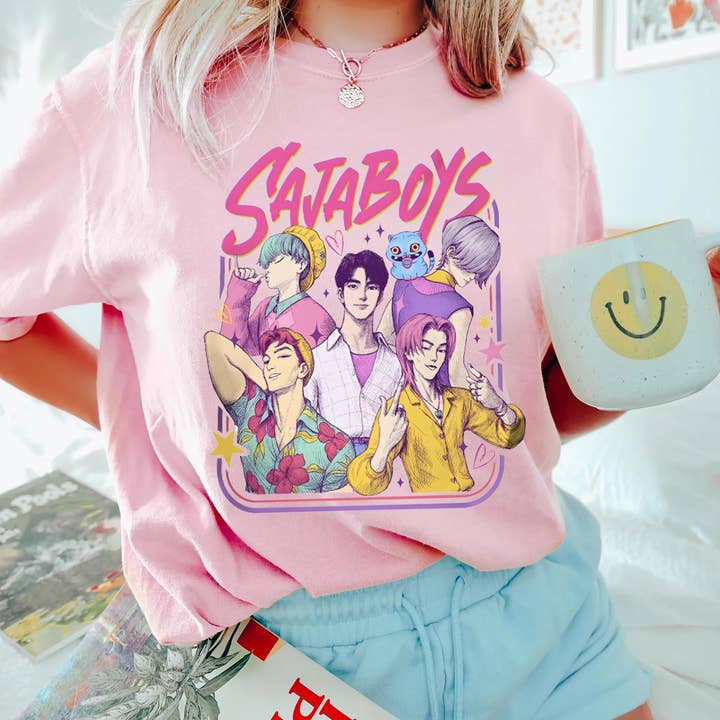 ClevorFit - Wholesale T-Shirt (Graphic) - Unisex - Saja Boys Boy Band Kids Shirt, Comfort Colors Movie Boy Tee4