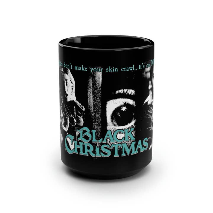 Black Christmas '74 Mug for wholesale by Pentagram Peter Pan