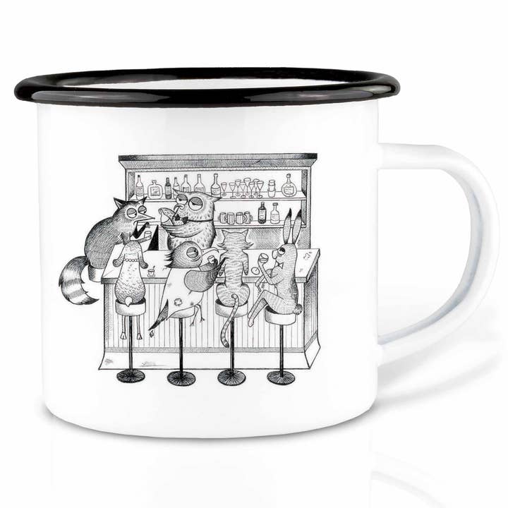 Tazza smaltata – Bar per animali per la vendita all'ingrosso da parte di LIGARTI