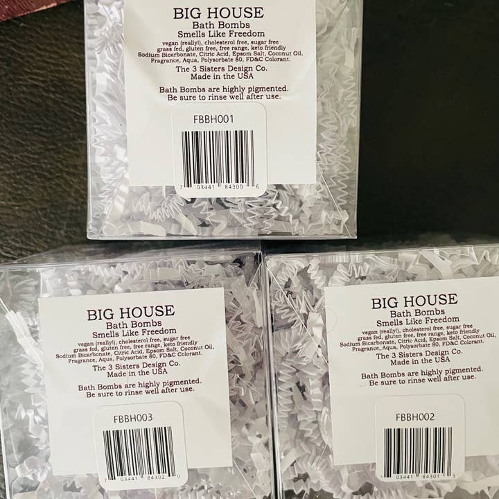 The 3 Sisters Design Co. - Wholesale Bath Bomb/Fizz - Big House Bomb, Sometimes an F Bomb is absolutely necessary.