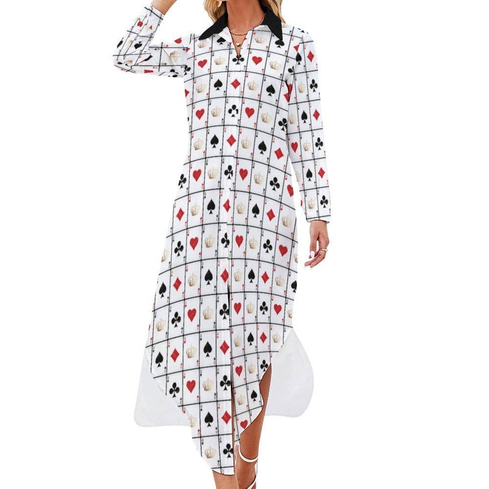 White Viva Las Vegas Rodeo Women's Western Duster Dress for wholesale on Faire0