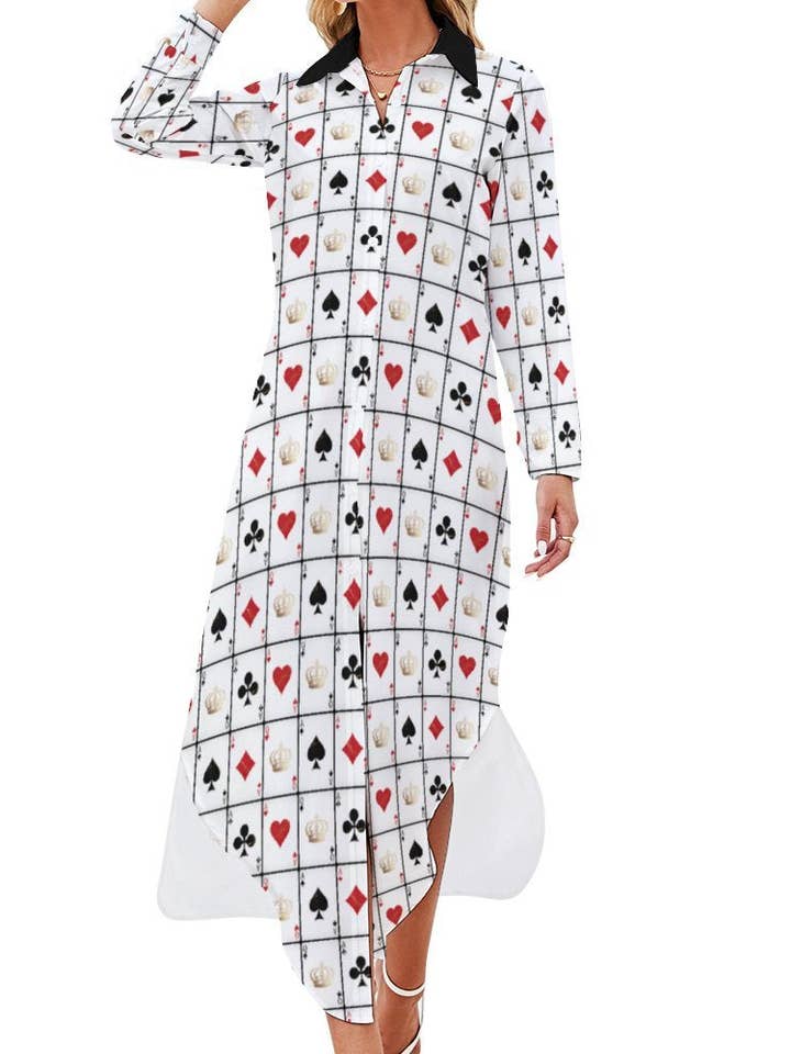 White Viva Las Vegas Rodeo Women's Western Duster Dress for wholesale on Faire