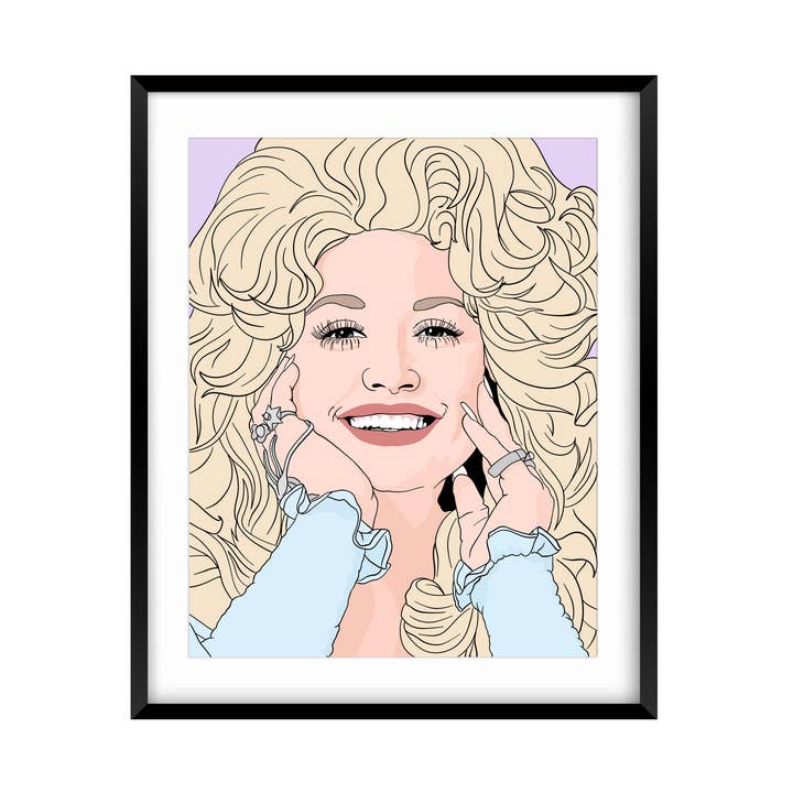 Sammy Gorin LLC - Wholesale Art Print - Young Dolly Art Print0
