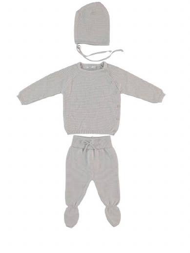 100% weiches, graues Set aus Baumwolle für den Alltag für den Großhandel von Monna Rosa Milano LLC