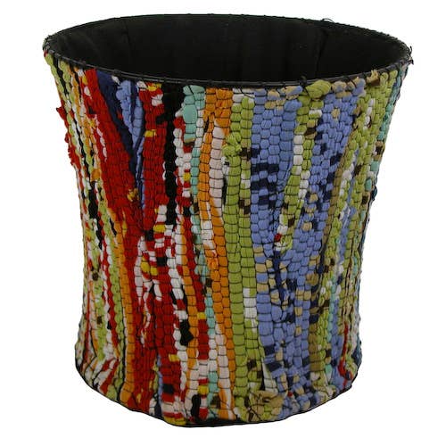 One World Projects - Wholesale Trashcan/Trash Bin - Large Recycled Cloth Wastebasket4