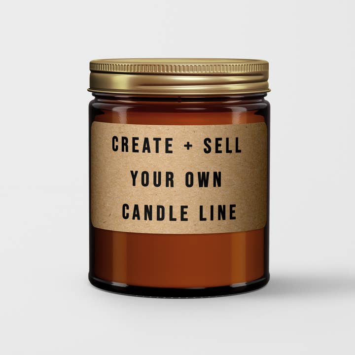 Candlefy - Wholesale Jar/filled candle - Custom Candle I White Label Candle I Amber Jar Candle