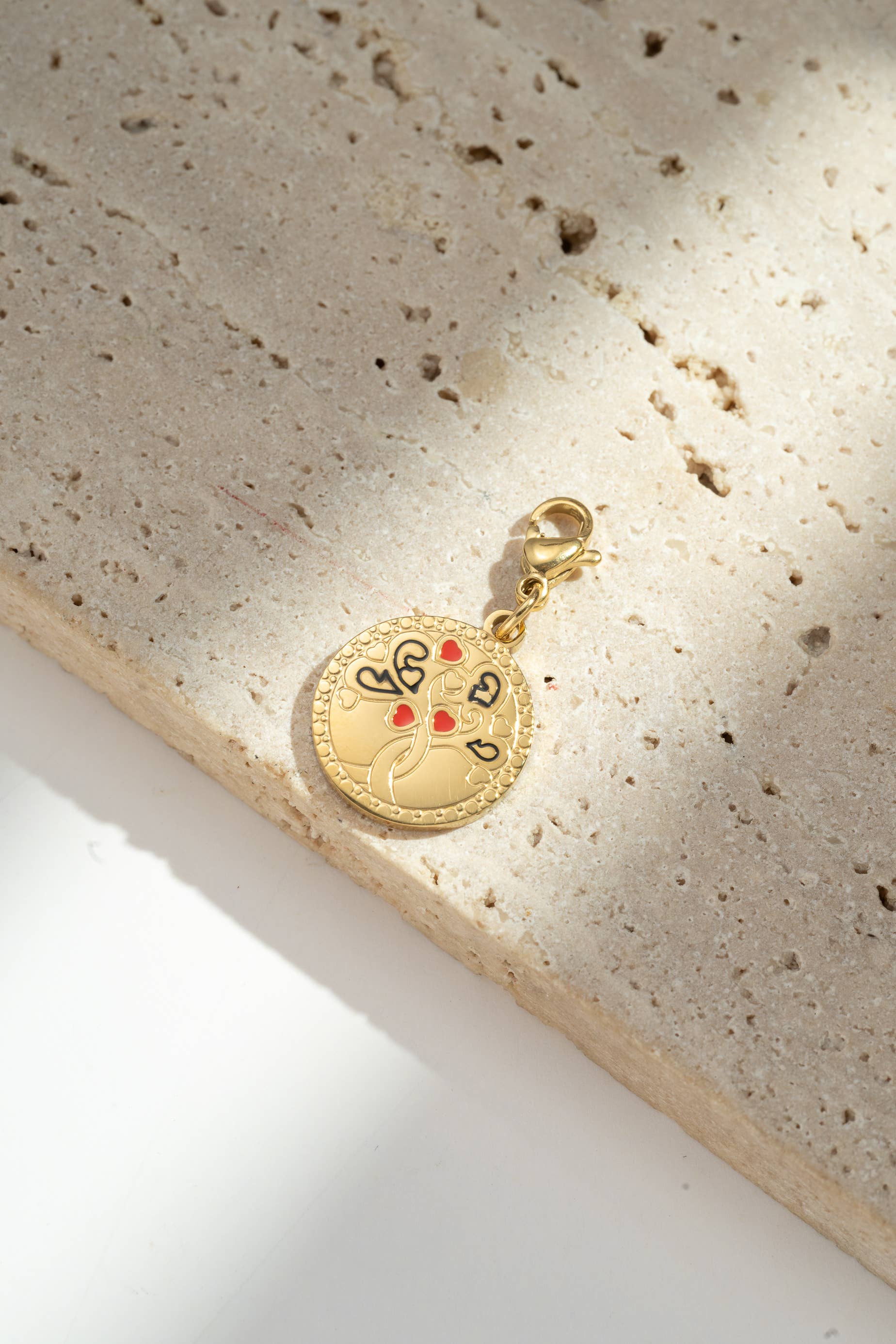 COSMOS - Wholesale Individual Charm/Pendant - Set of 5 round pendants Tree of Life & Star5