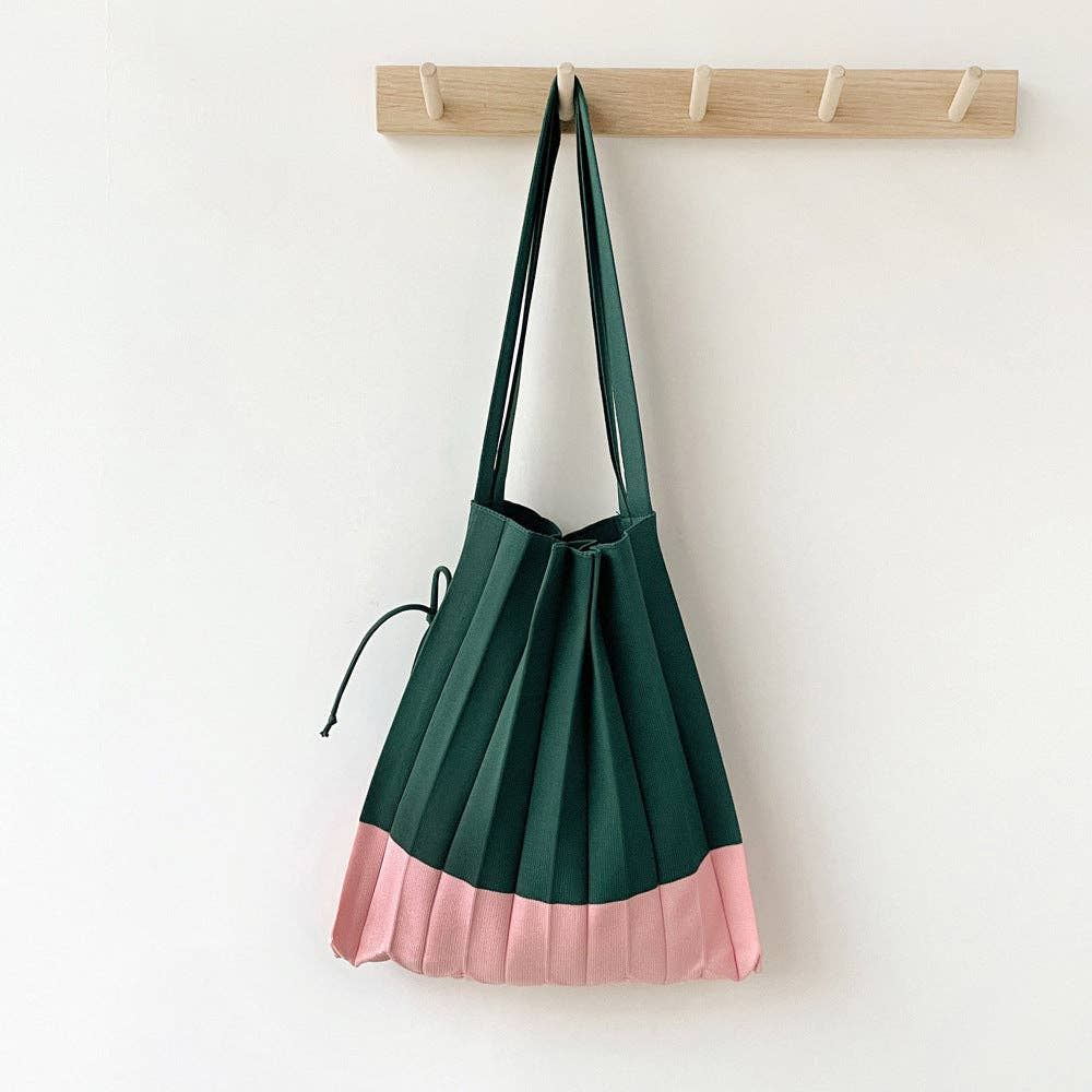 SueSilkHK – Engroshandel Tote bag - Dame – Ny single-skulder harmonika taske - Håndlavet farverig strikket tote til studerende og damer10