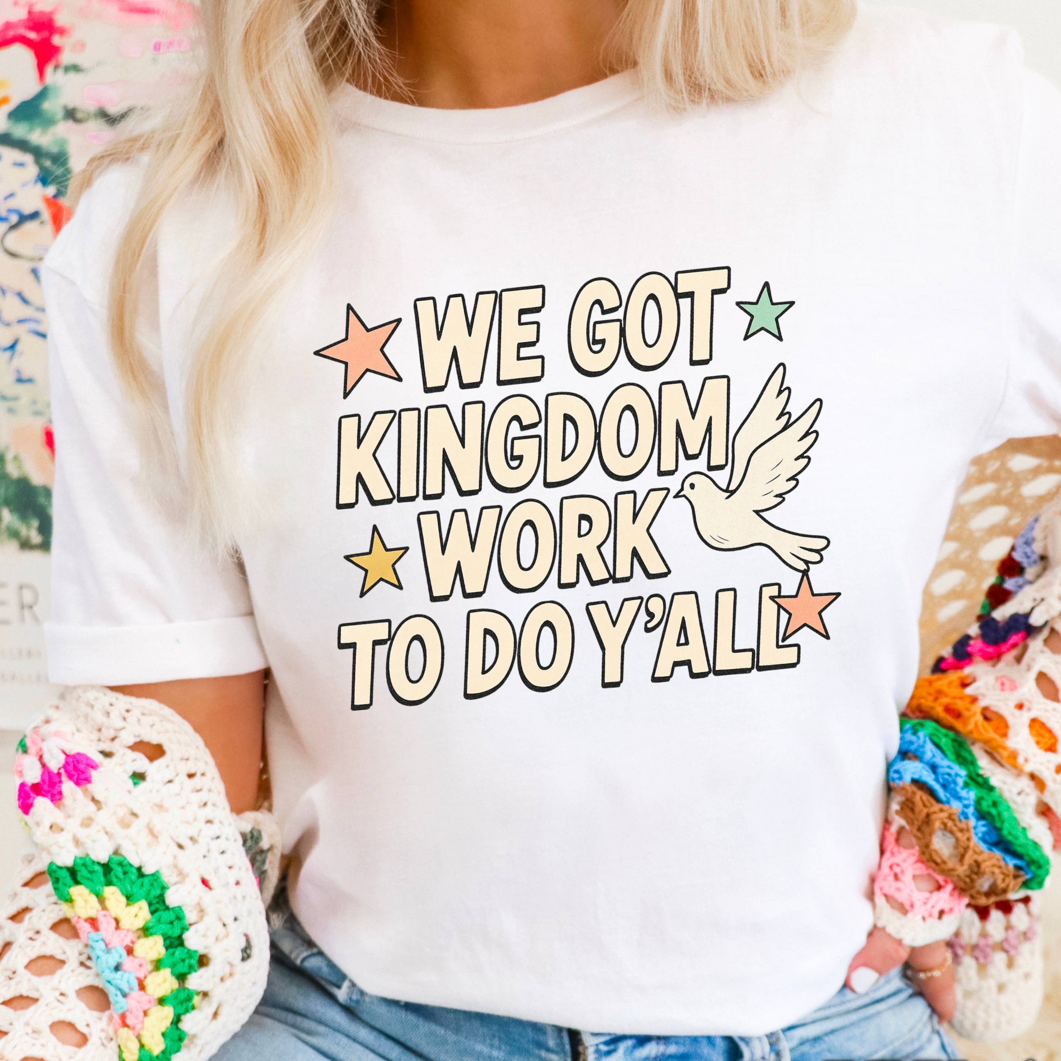 Shoppe SHC - Vente T-shirt à imprimés – femme - Nous avons du travail de royaume à faire T-shirt graphique chrétien | Gildan0