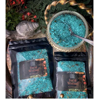 Sacred Lore - Wholesale Bath Salts - Feral Bath Soak, Feral Gift, 2 sizes available6