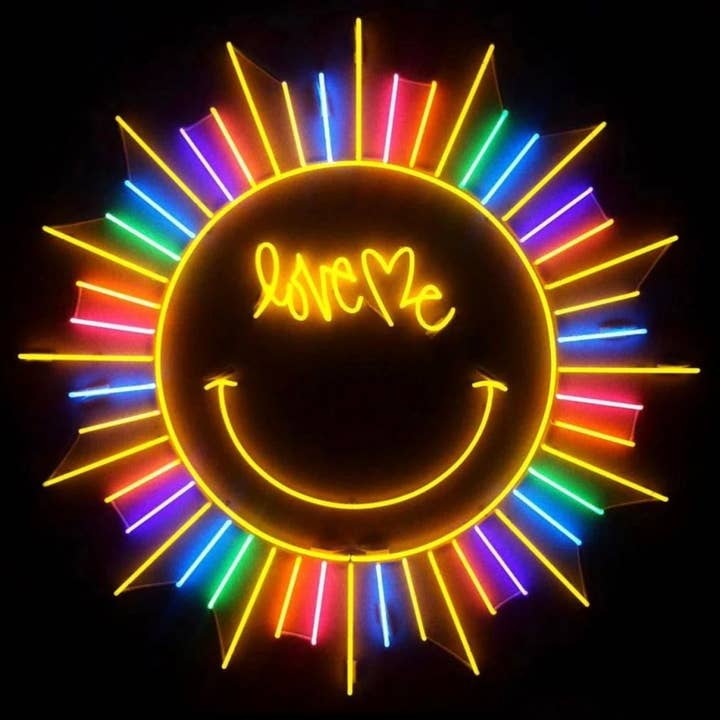Love Me Smile Neon Sign for wholesale by Aoos Custom