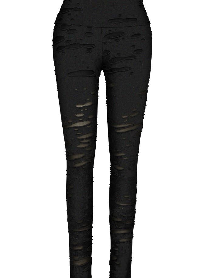 CHIC STAR – wholesale Sport-/loungeleggings – Dam – Chic Star Ripped Yoga Leggings I Gul 062124