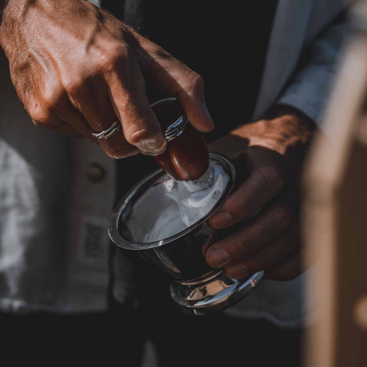 Brent Berkeley - Venta al por mayor Brocha de afeitar - Hombre - Brent Berkeley® Original brocha de afeitar - fibra silvertip2