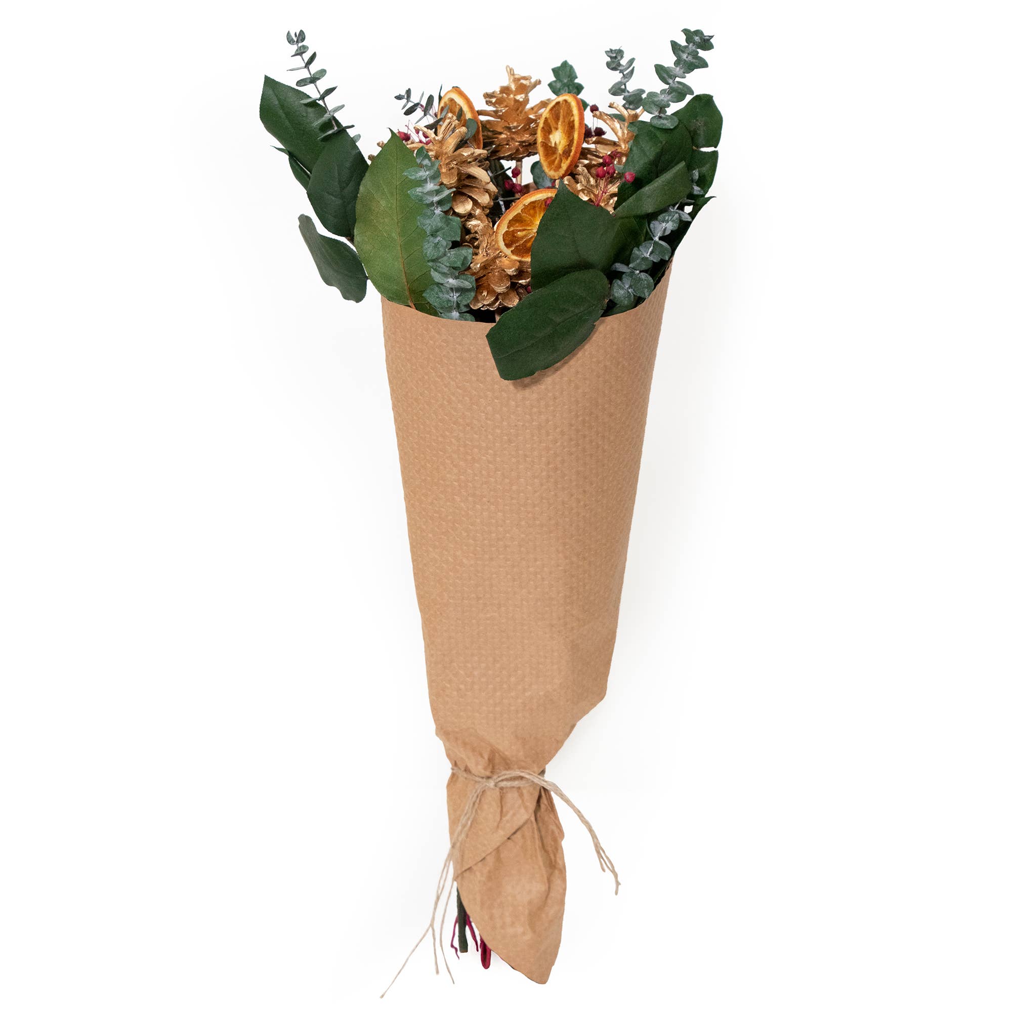 Andaluca - Wholesale Dried/Pressed Flowers - Eucalyptus Holiday Bouquet #401