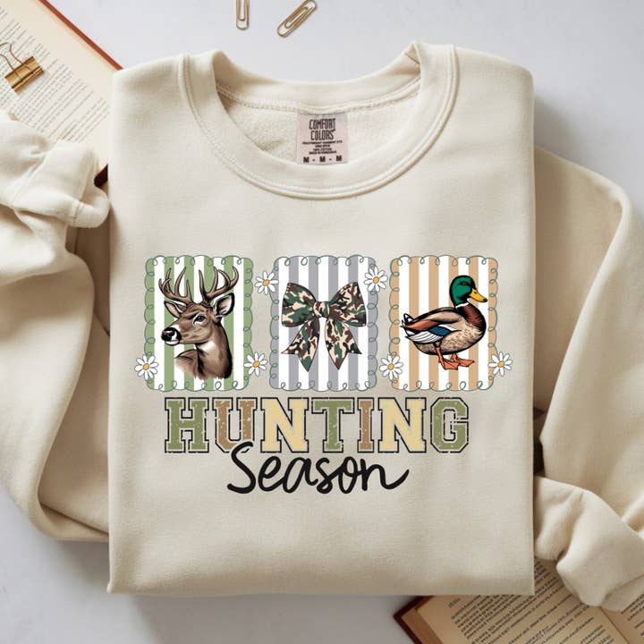 Hunting Season Sweatshirt – Deer Duck Camo Outdoor Style for wholesale by TheWorldOfMYes