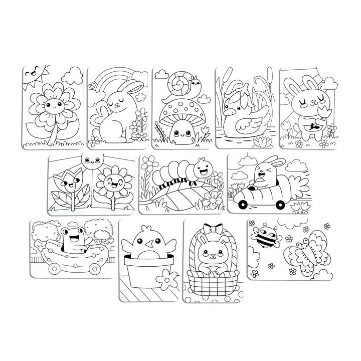 OOLY - Wholesale Coloring & Activity Book - Kids & Baby - Undercover Art: Hidden Pattern Coloring Activity - Garden Pa3