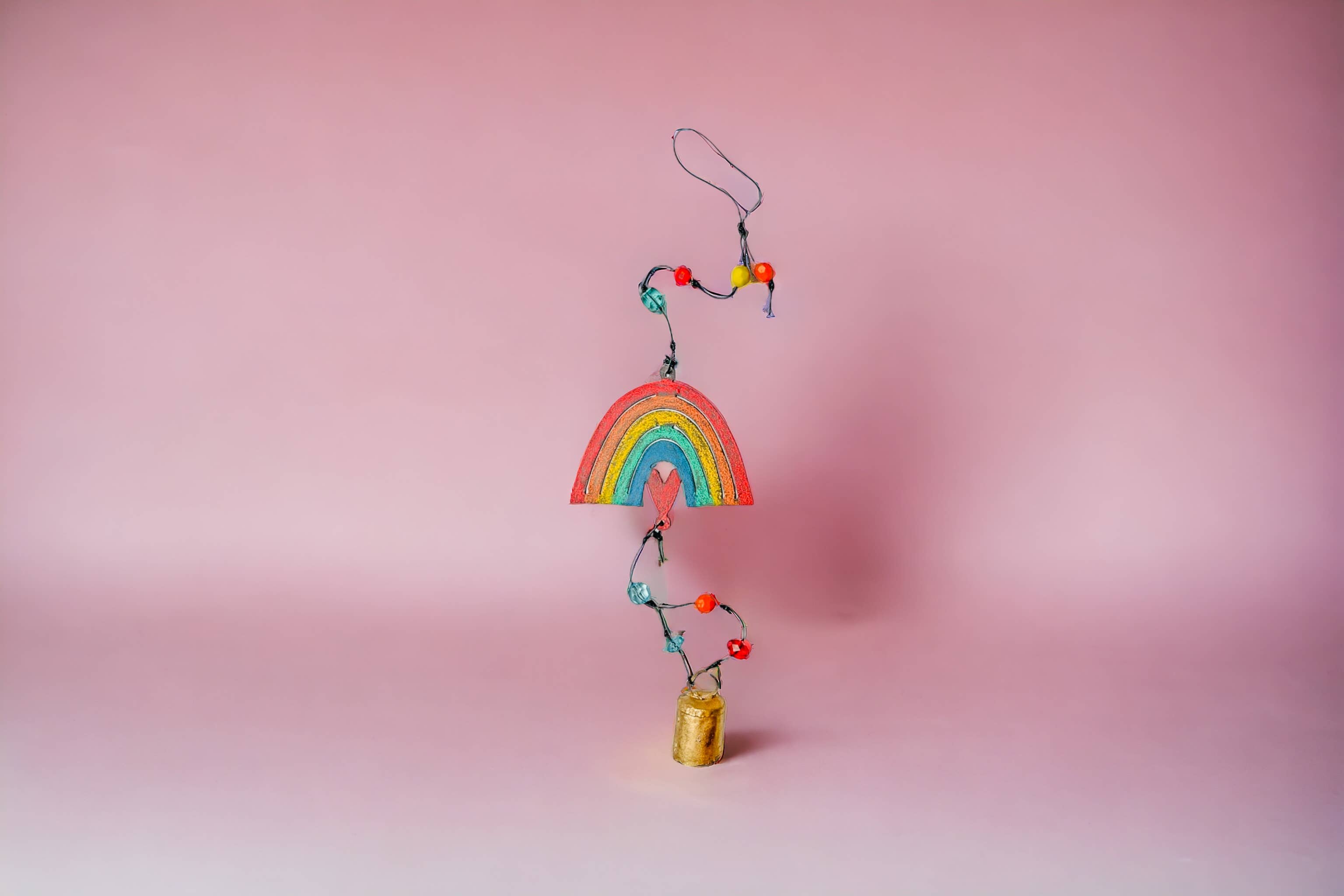 Whimsies – Großhandel Windspiele – Regenbogen-Windspiel Glocke mobile Hippie-Verzierung umweltfreundlich3