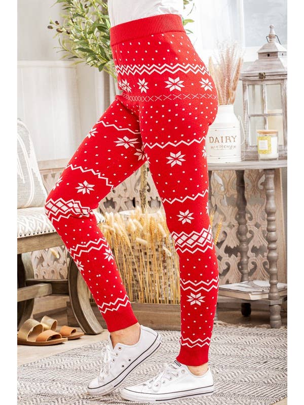 RED WP1001L CHRISTMAS SNOWFLAKE PRINT for wholesale on Faire