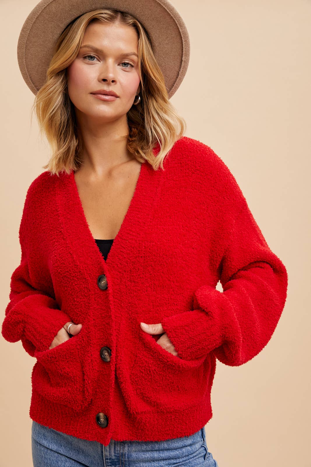 In Loom – Cardigan - Mulher por atacado – Cardigã Cropped Confortável de Chenille10