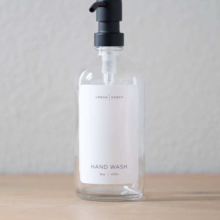 Urban Ember - Wholesale Soap Dispenser - Minimalist Clear Glass Soap Dispenser