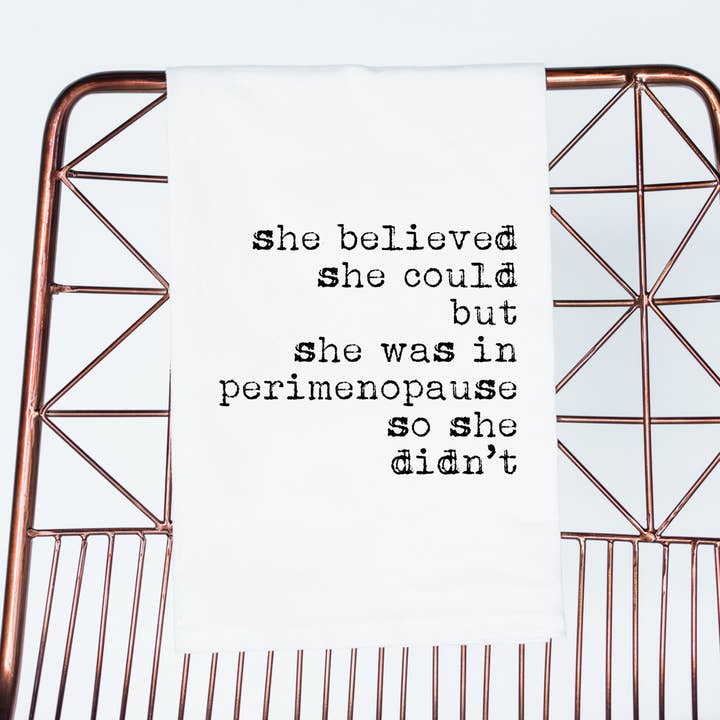 Funny gift Towel | Menopause funny towel perimenopause gift for wholesale by Aspen Lane