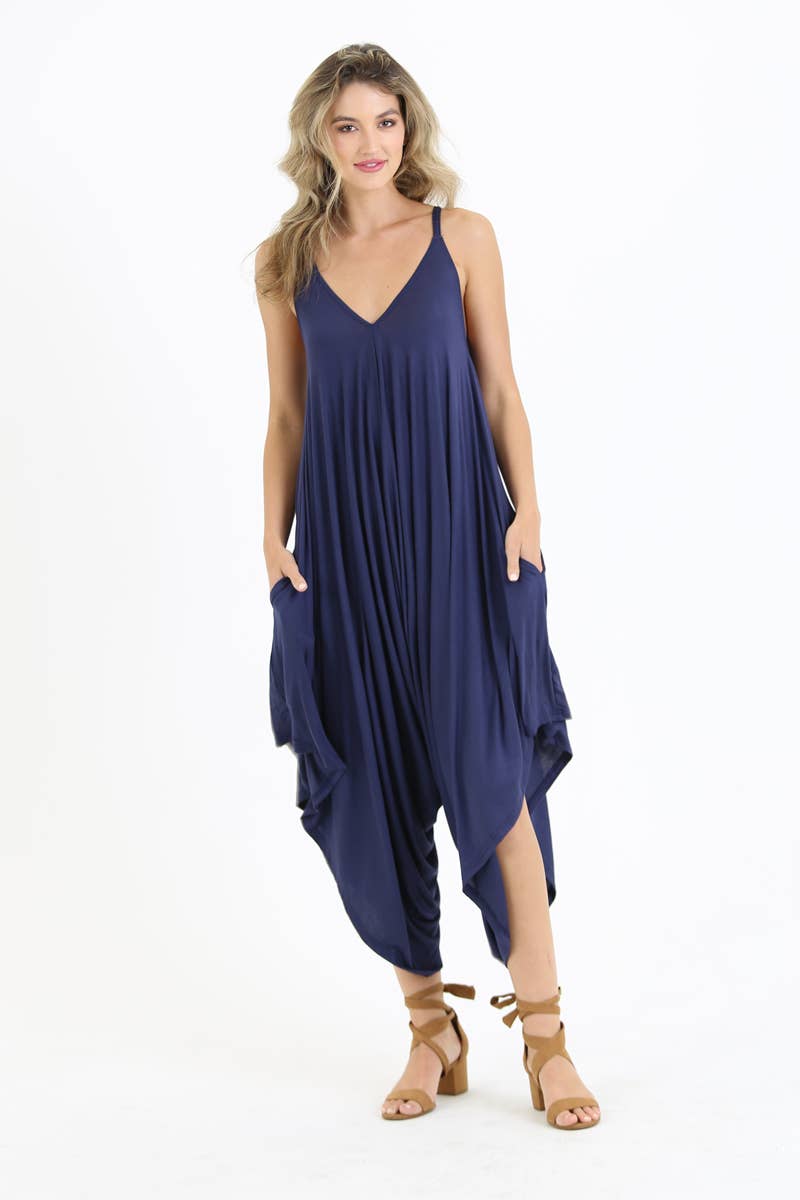 ANGIE – Macacão - Mulher por atacado – Macacão Harem de Tricô X5099-ASIS14