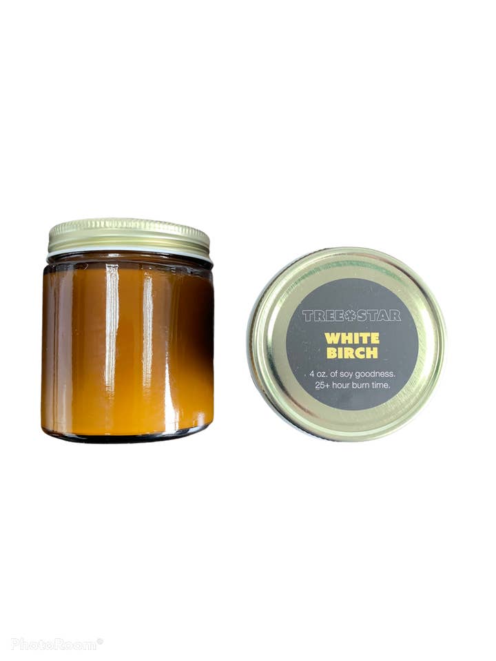 White Birch 4 oz. Soy Candle for wholesale by TREE*STAR
