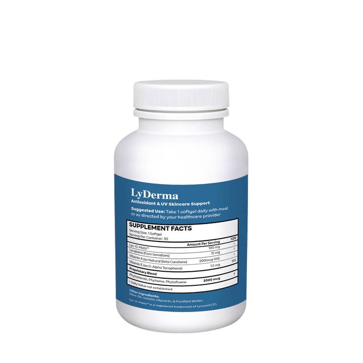 SaBio Therapeutics - Vente Supplément oral/vitamine - LyDerma - Support anti-oxydant et anti-UV pour les soins de la peau