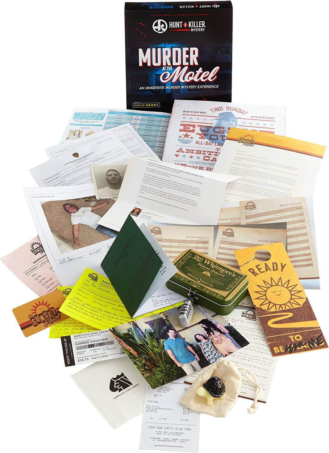 Hunt A Killer - Wholesale Board Game - Hunt A Killer: Murder At The Motel, Murder Mystery Game1