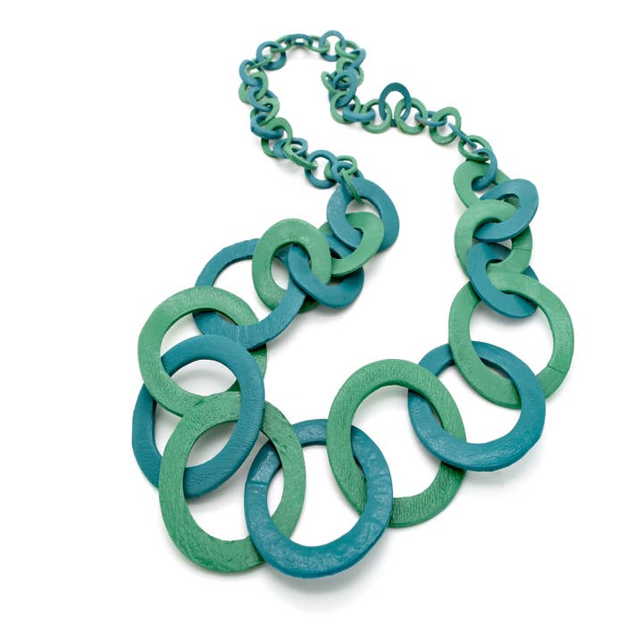 Nusantara Inc. - Wholesale Link & Chain Necklace - STUDIO 54 Leather Circle Necklace-974161