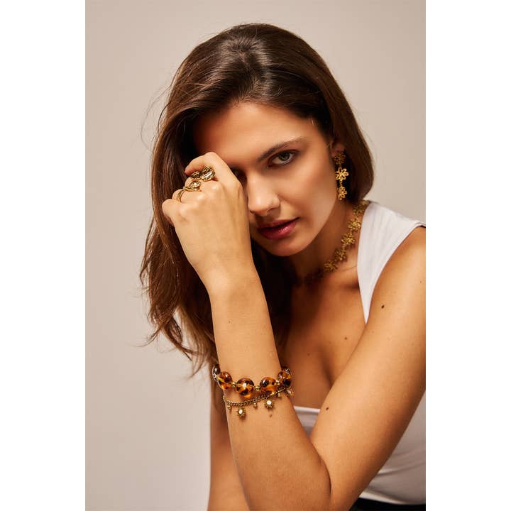 BELLISSIMA BIJOUX - Wholesale Dangle Earrings - Cut-out flower drop earrings6