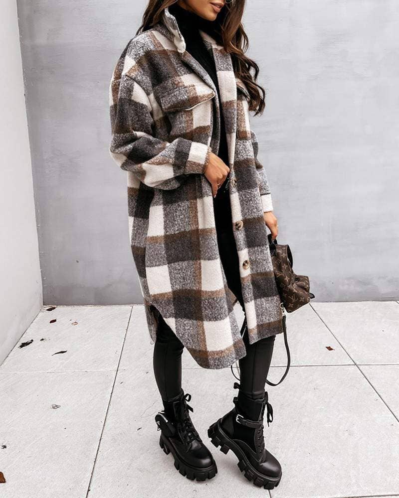 Fashion Combination – wholesale Jacket – Women's – street style plaid coat, must-have outerwear4