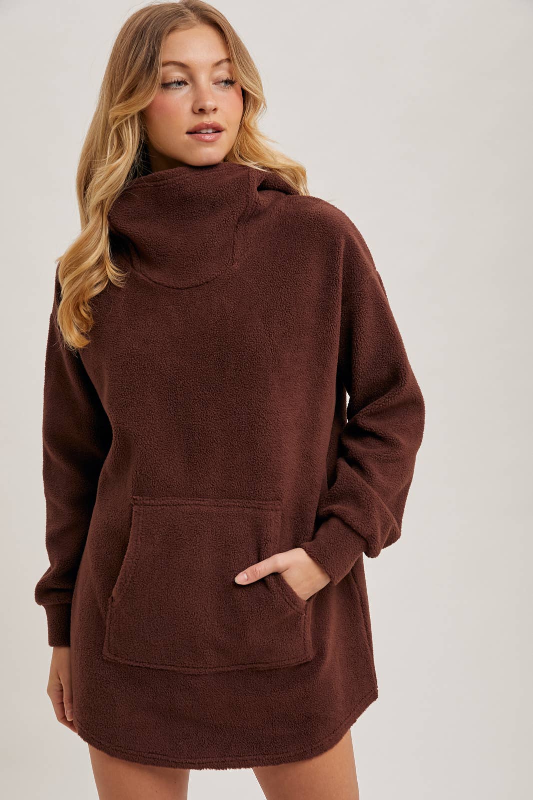 Bluivy - Wholesale Hoodie - Women's - FLEECE HOODIE TUNIC34