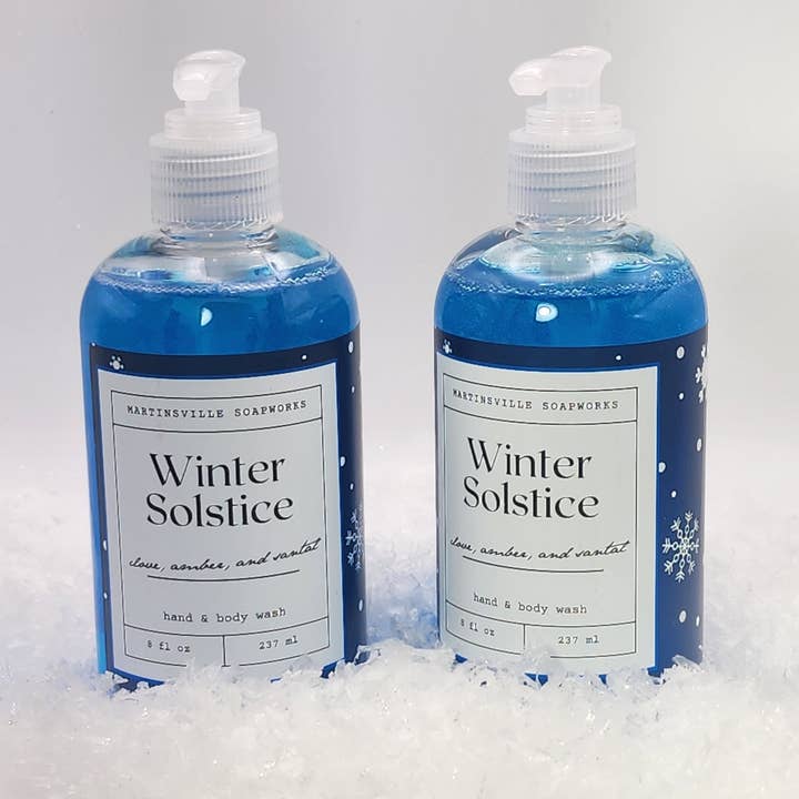 Winter Solstice Hand & Body Wash - Wholesale Christmas 2025 for wholesale by Martinsville Soapworks