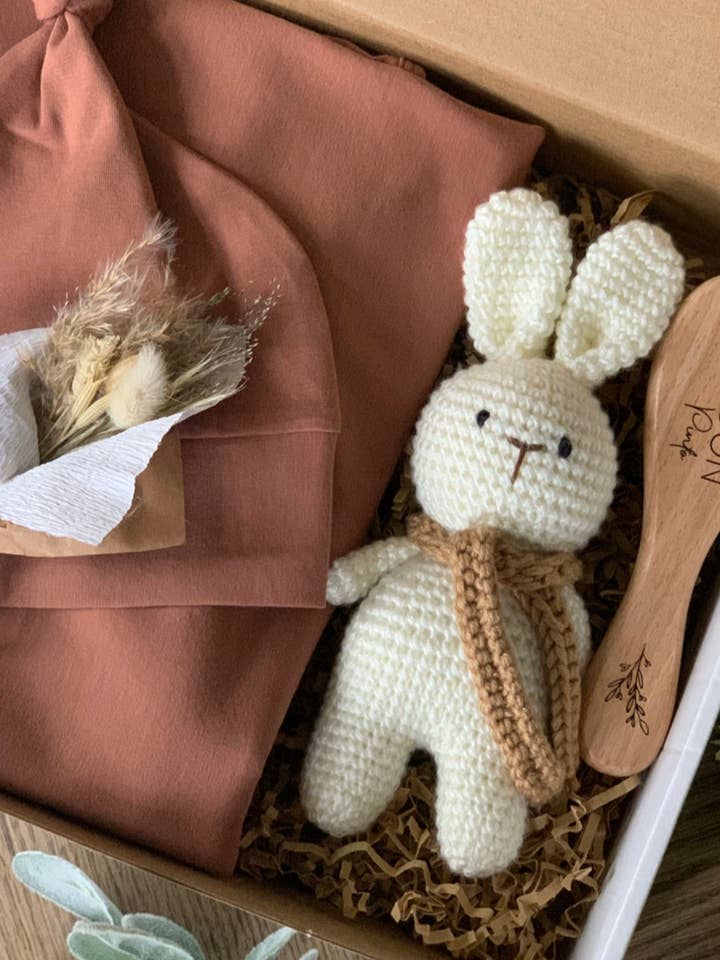 Crochet Plush Bunny for wholesale by Beloved Baby