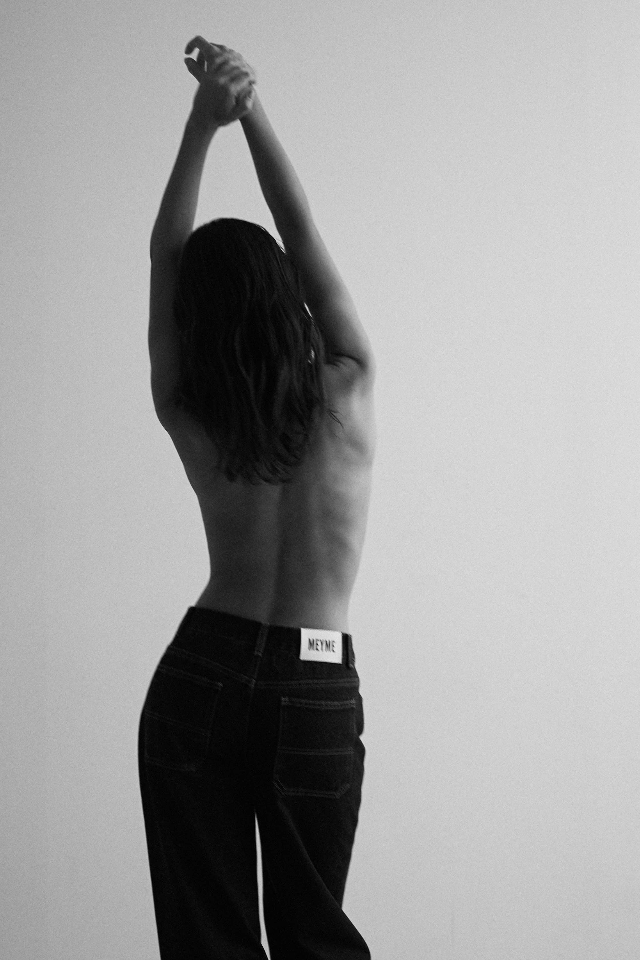 MEYME - Vendita all'ingrosso Jeans - Donna - Jeans Rita a gamba larga con vita media9