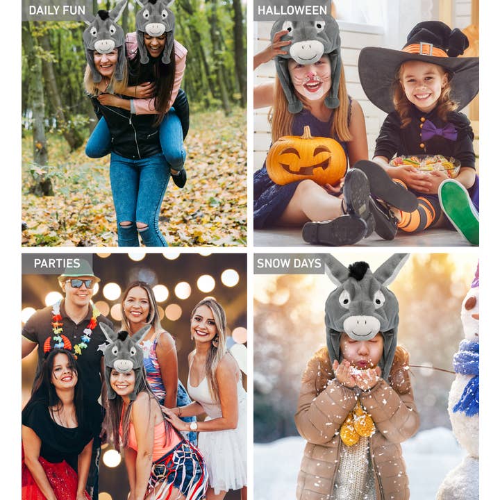 Cota Global - Wholesale Kids Hat - Kids - Super-Soft Plush Hat - Donkey2