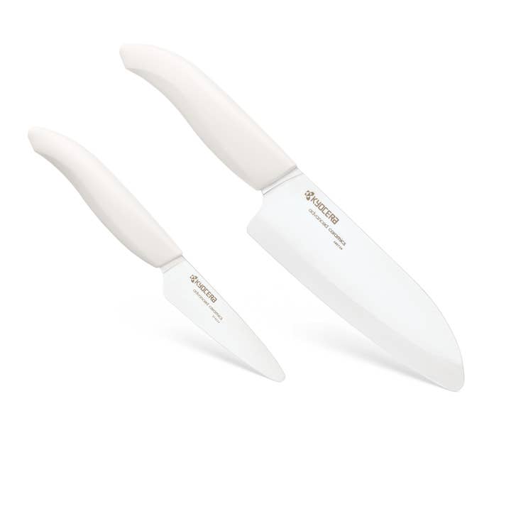 Kyocera International, Inc. - Wholesale Knife Set - REVOLUTION 2-PIECE CERAMIC KNIFE GIFT SET - WHITE 1