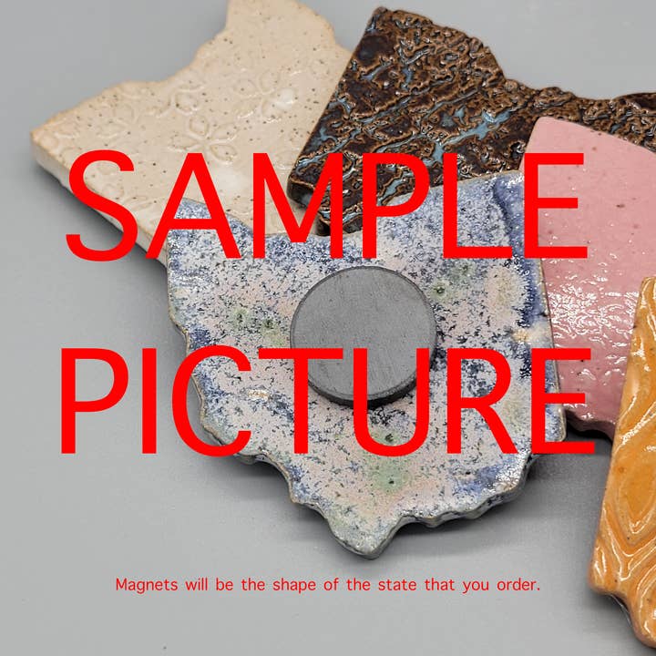 White Squirrel Clayworks - Wholesale Magnet - Octopus Shaped Handmade Stoneware Ceramic Magnet1