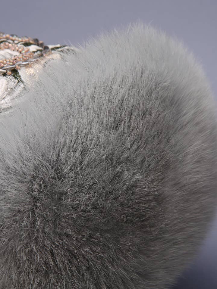 Handcrafted Fox Fur Beaded - Natural for wholesale by MOGSki LLC