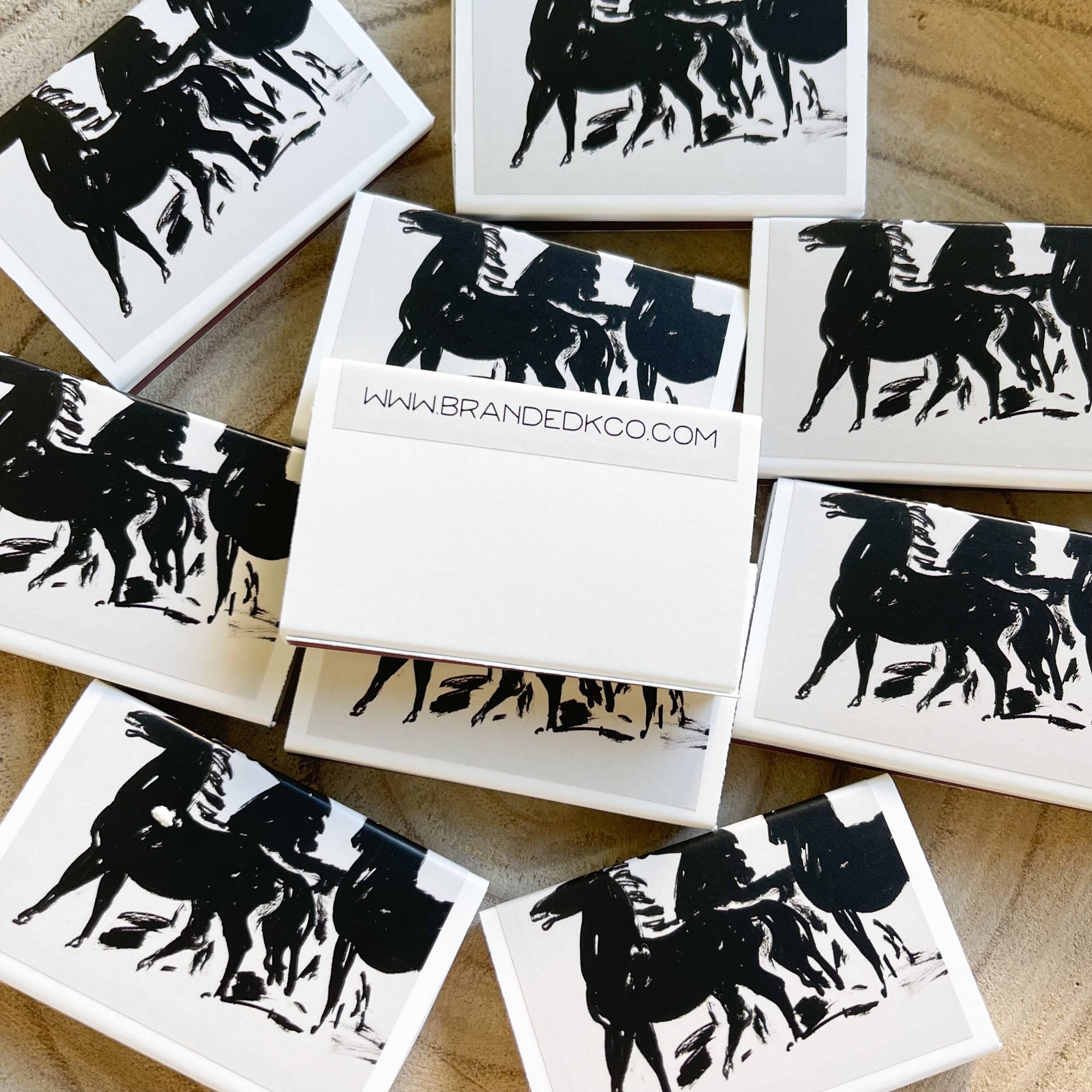Branded K Co. - Wholesale Matches - Abstract Wild Horses Match Set // Vintage Landscape1