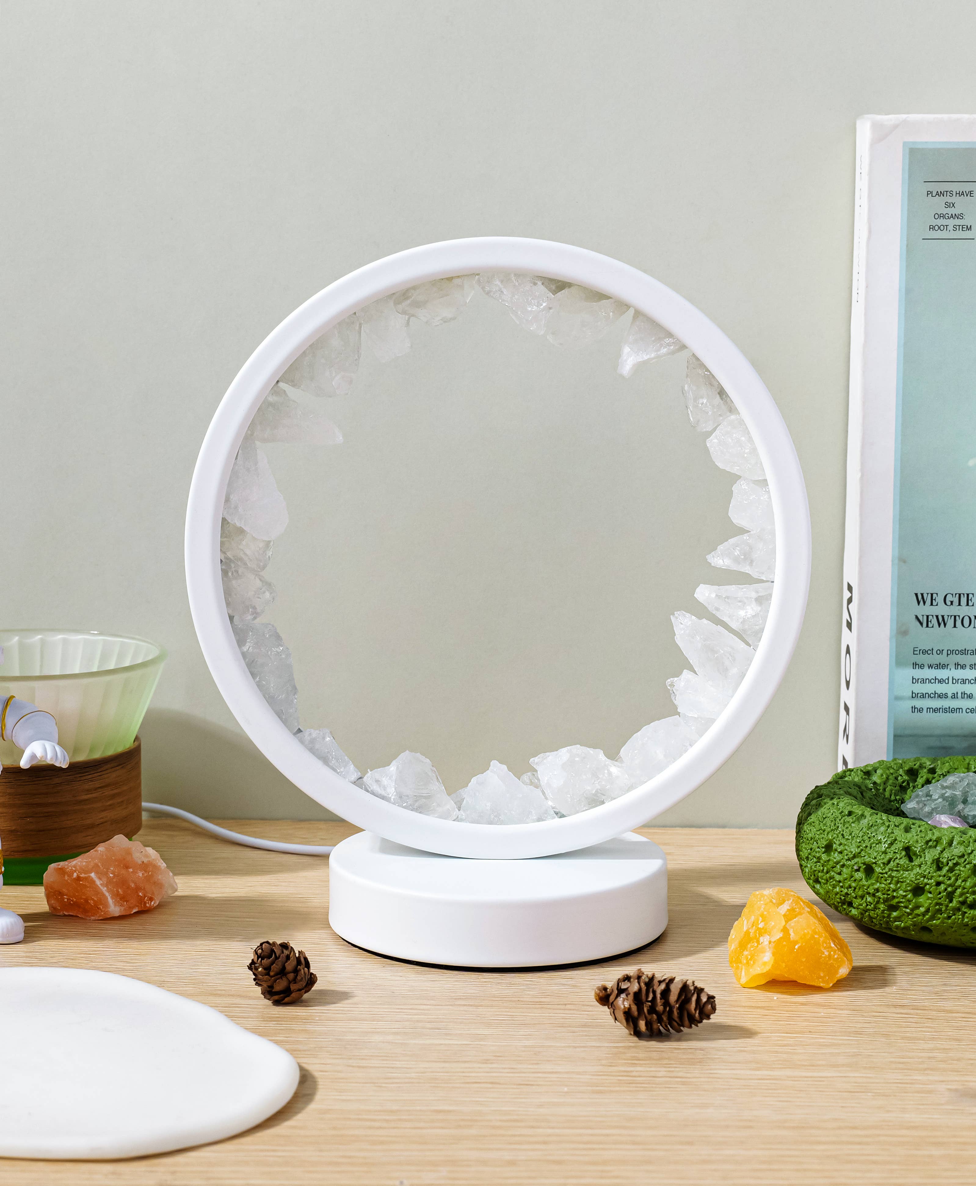 Earth's Gems BTQ - Vendita all'ingrosso Luci notturne - Lampada da Giardino Zen con Pietre Preziose Decorazione Luce Notturna di Cristallo2