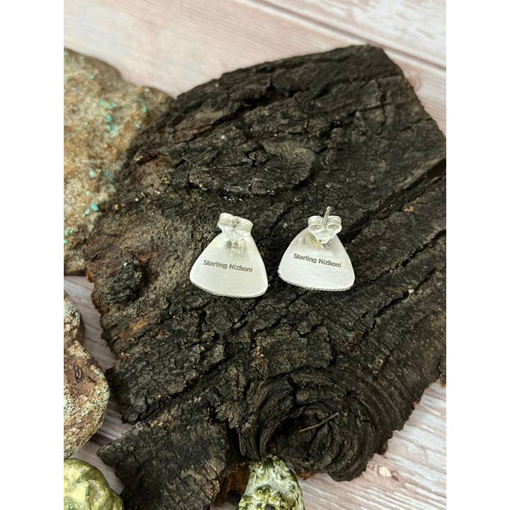 Nizhonitradersllc - Wholesale Stud/Post Earrings - Handmade Sterling Silver Dahlia Rose Post Studs with Signed Nizhoni (9)4