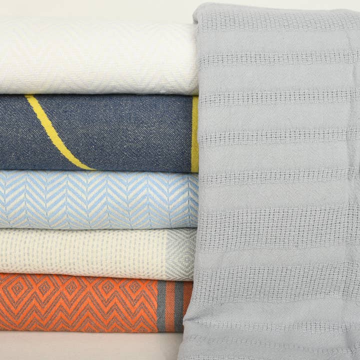 Organic Turkish Towels - Vente Plaids - Couverture Personnalisée, Ensemble de 6 Plaids Confortables1