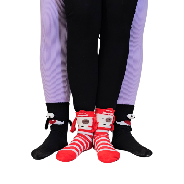 Sokisahtel I BestSockDrawer - Wholesale Socks - Unisex - FENDY black socks with magnetic paws1