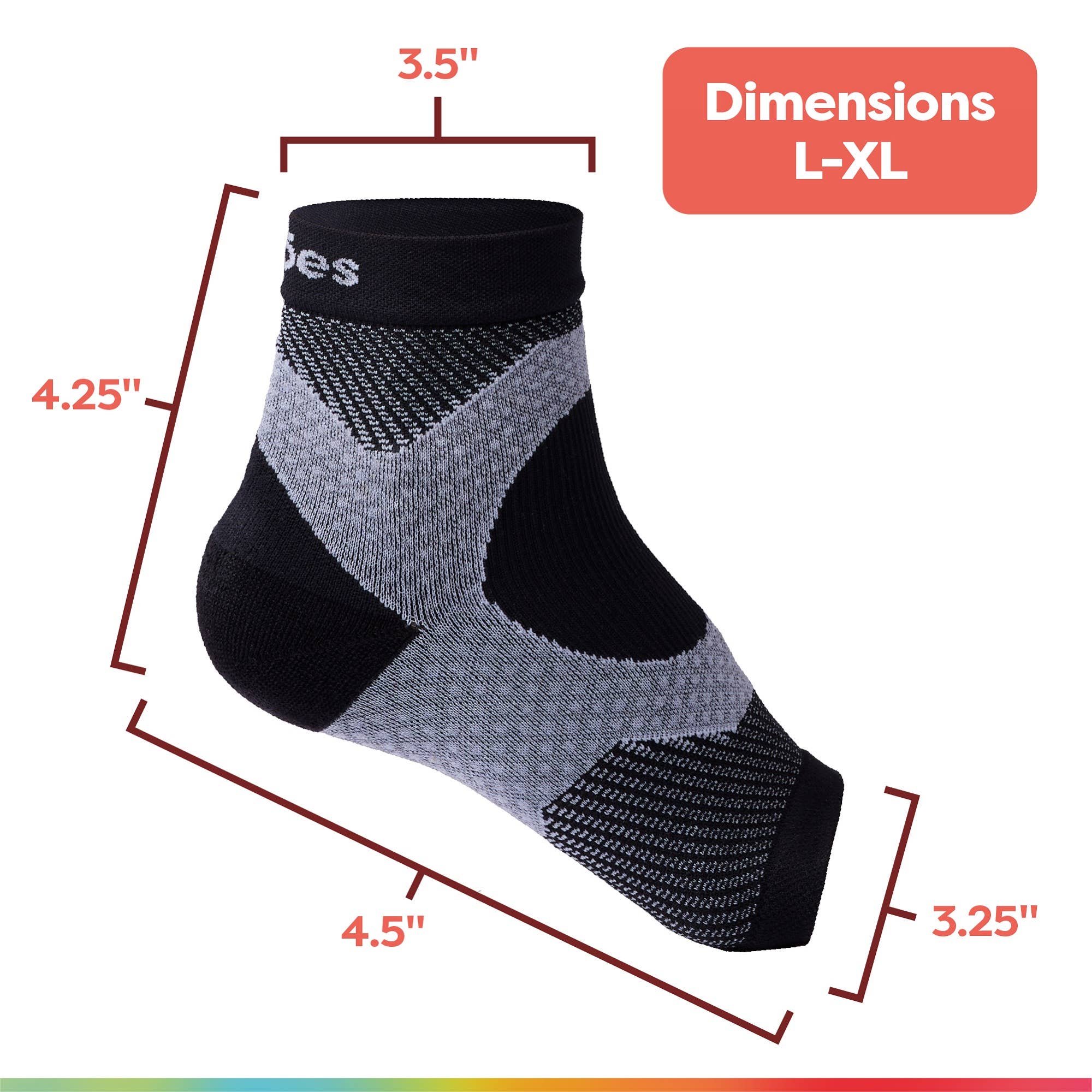ZenToes - Wholesale Socks - Women's - Plantar Fasciitis Compression Socks - 1 Pair - Black6