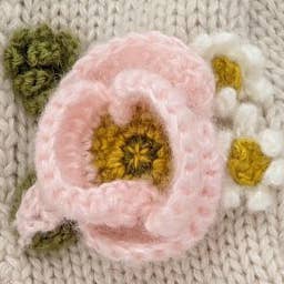 Huggalugs - Vente Pull en maille – bébé - Pull en tricot à la main Poppy naturel pour bébés et tout-petits4